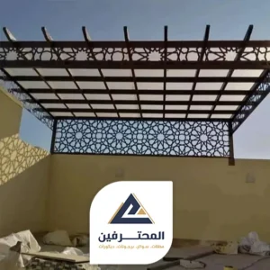برجولات خشب مزخرفة
