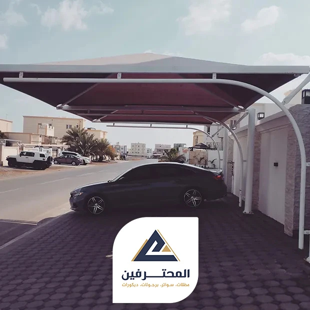 مظلات سيارة هرمية في جدة