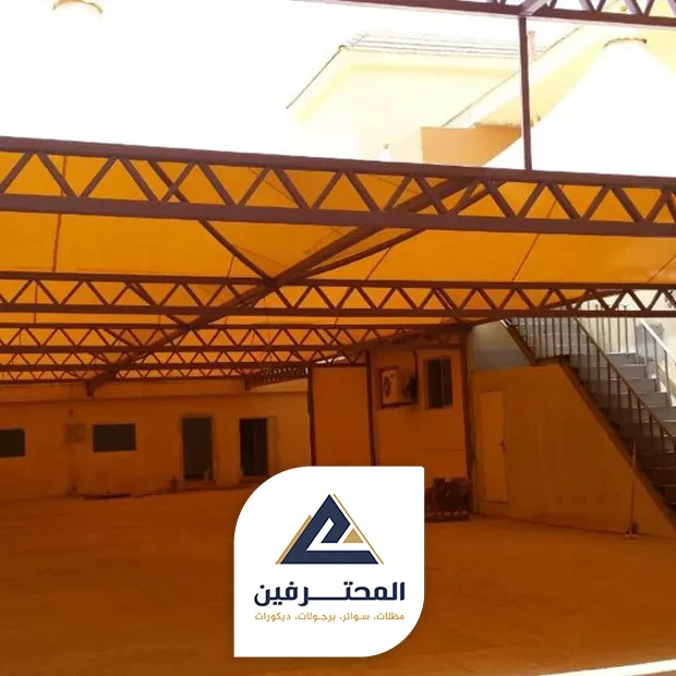 تركيب قماش المظلات