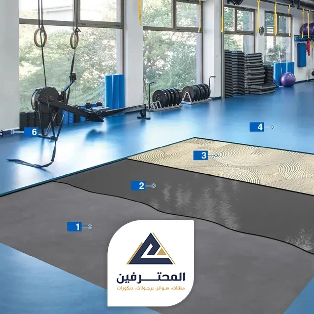 ارضيات مطاط للنوادي