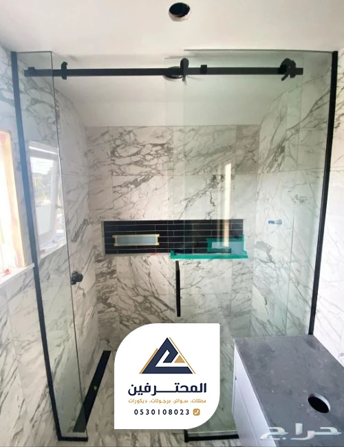 تركيب زجاج ثابت ومتحرك