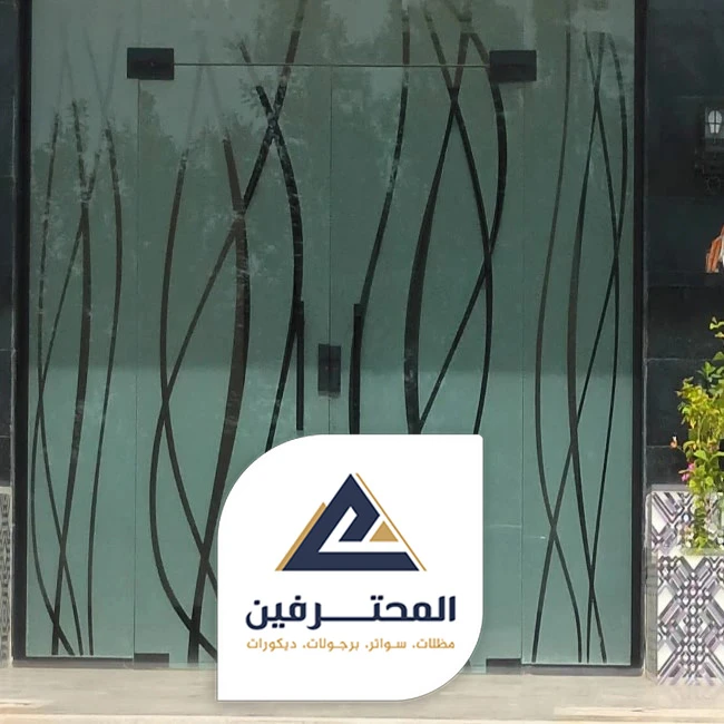 تركيب باب زجاج سيكوريت جده