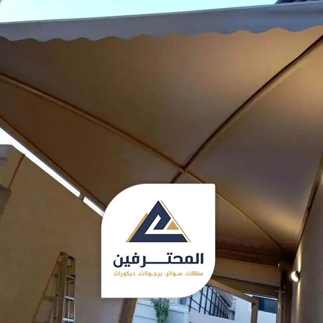 تركيب قماش مظلات جده