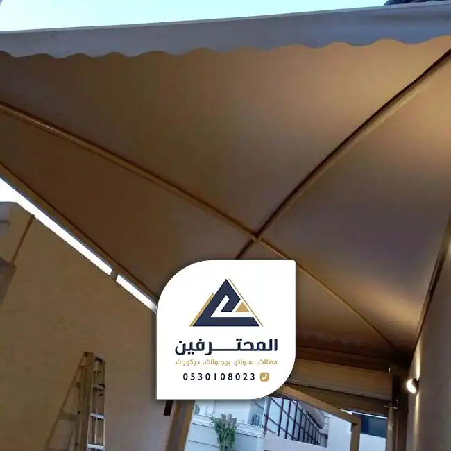 تركيب قماش مظلات جده