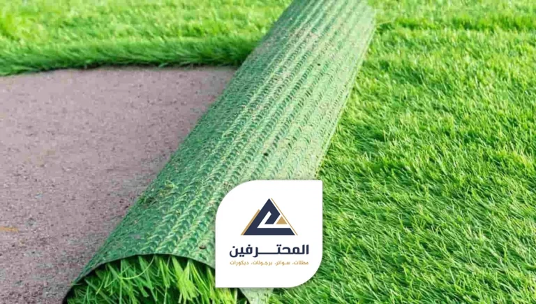 ديكورات عشب صناعي جداري جده