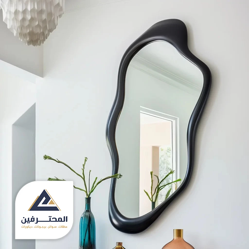 ديكور مرايا مع بديل الخشب
