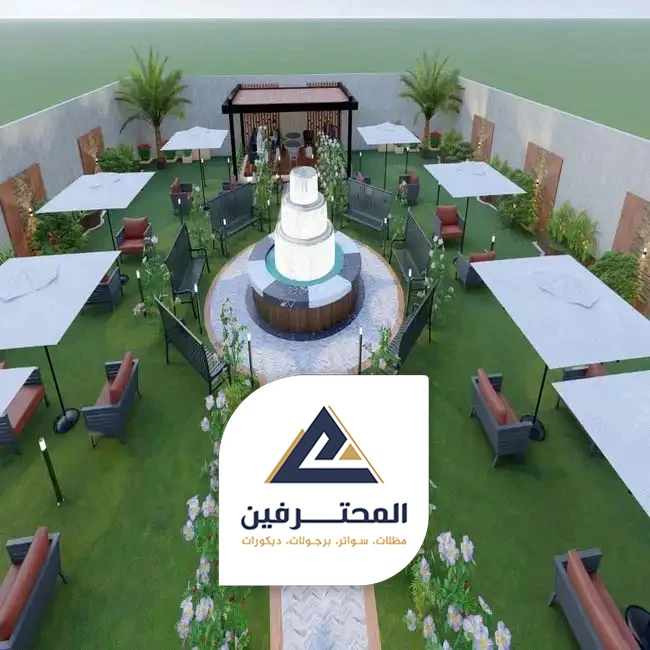 تنسيق حدائق وشلالات جده