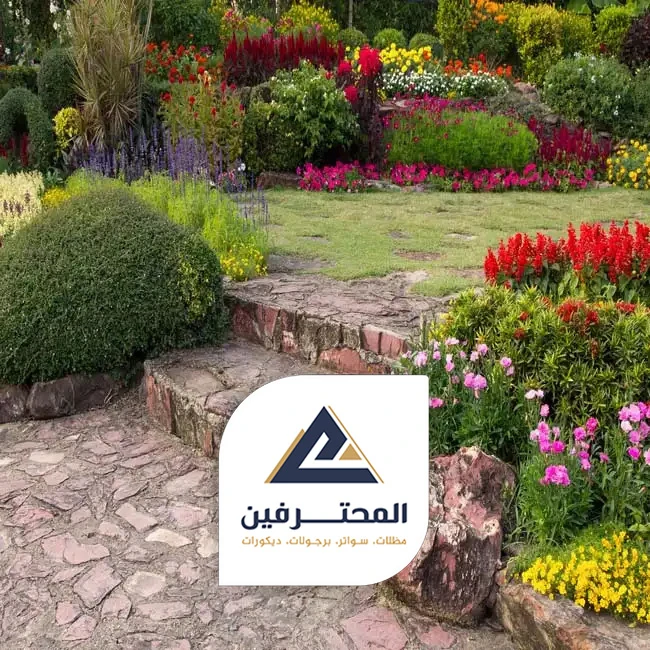 تنسيق حدائق تحت الدرج بجدة