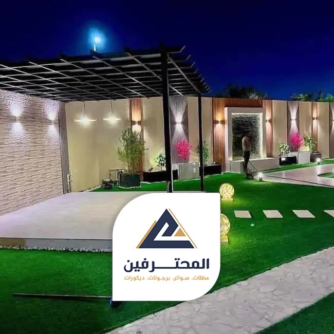 تنسيق حدائق تحت الدرج بجده