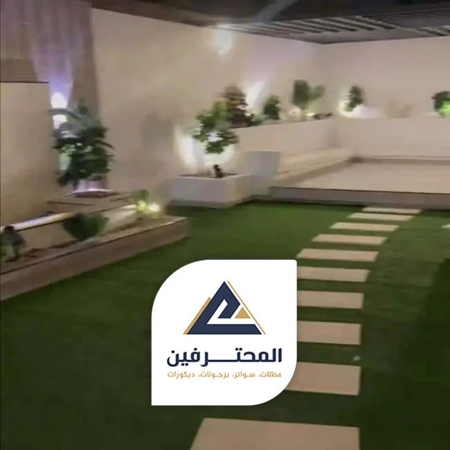تنسيق حدائق تحت الدرج في جدة