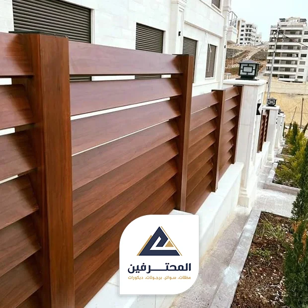 سواتر بلاستيك مثل الخشب