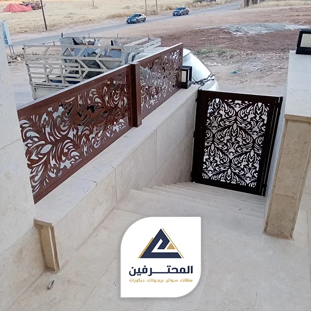 سواتر حديد منقوش بجده